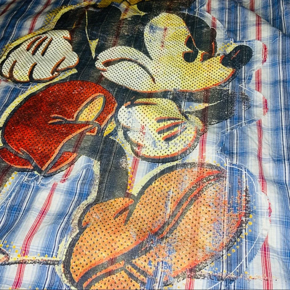 Vtg DISNEY Exclusive MICKEY‎ MOUSE Plaid